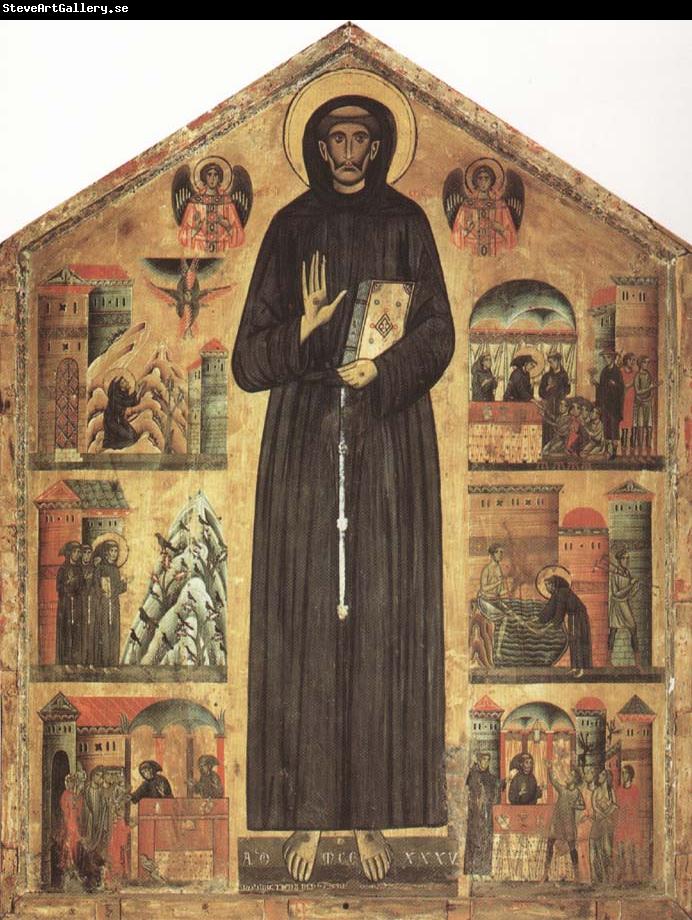 BERLINGHIERI, Bonaventura Saint Francis and Scenes from His Life